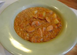 Lentil Sausage Soup